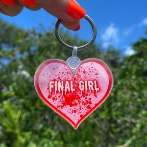 Halloween Horror Final Girl Trope Keychain 💋🔪